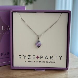 Ryze Party “Lavender CZ” Sterling Silver Necklace